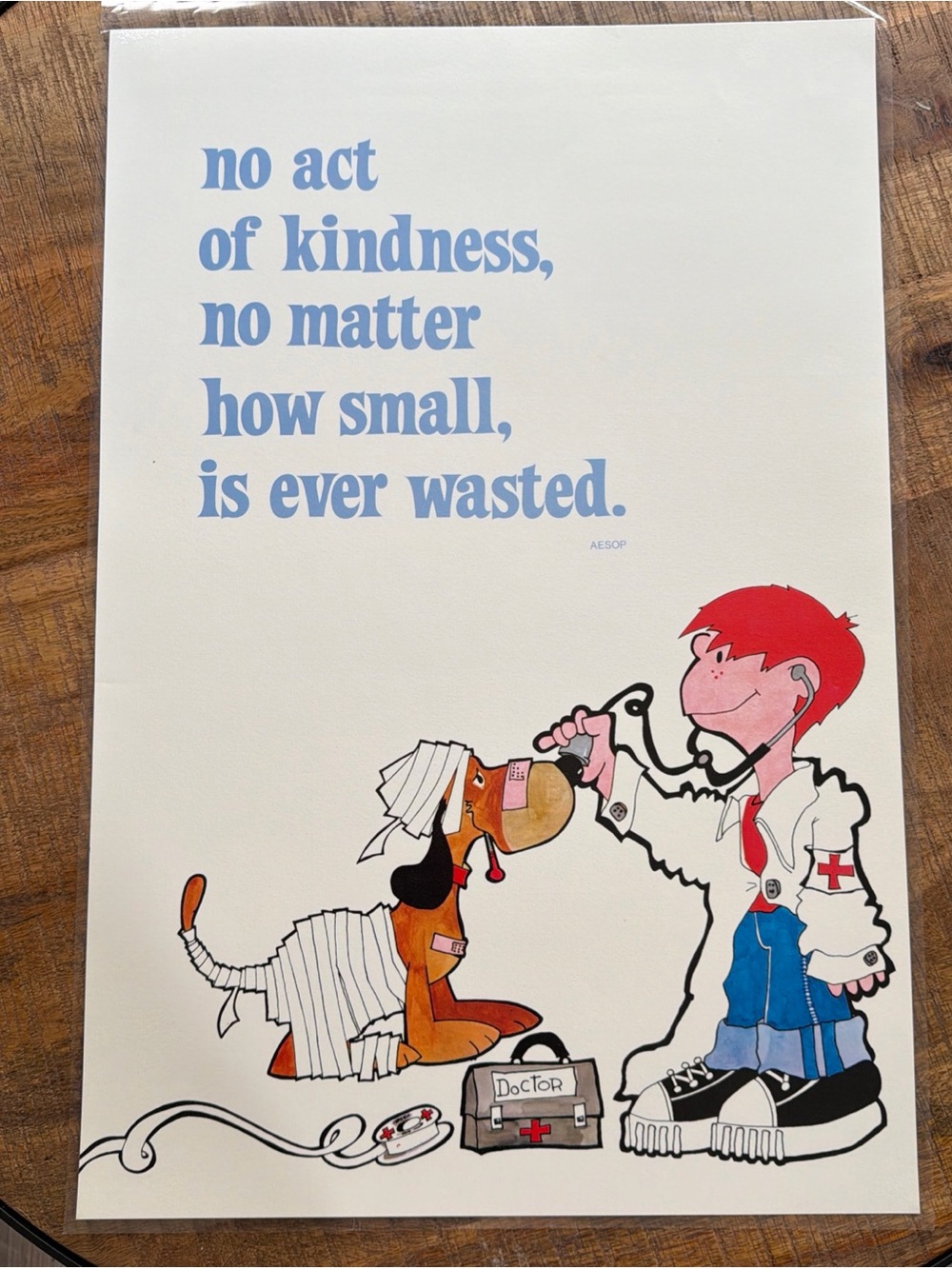Vintage Argus Communications 1973 #687 Poster Print “No Act Of Kindness”, USA